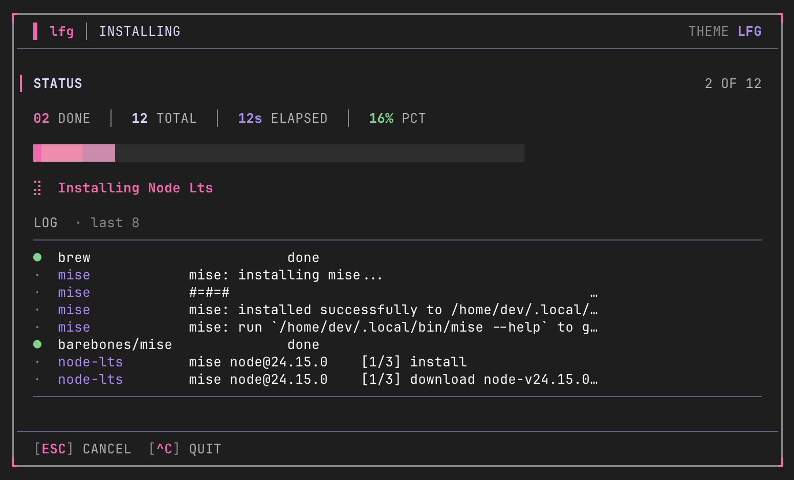 05 — Watch it install